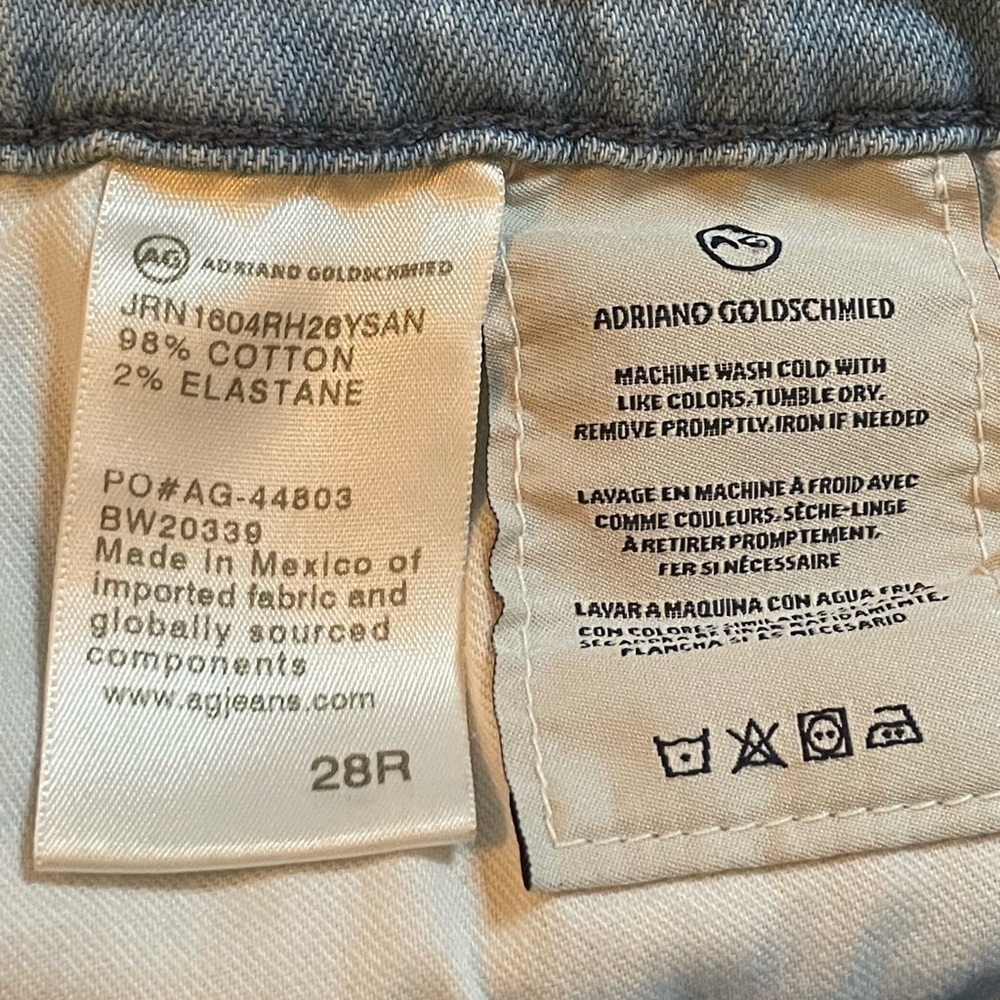 AG Denim Nikki Mid Rise Relaxed Cutoff Skinny Jean Shorts size 28 Woman’s Summer - Picture 4 of 11